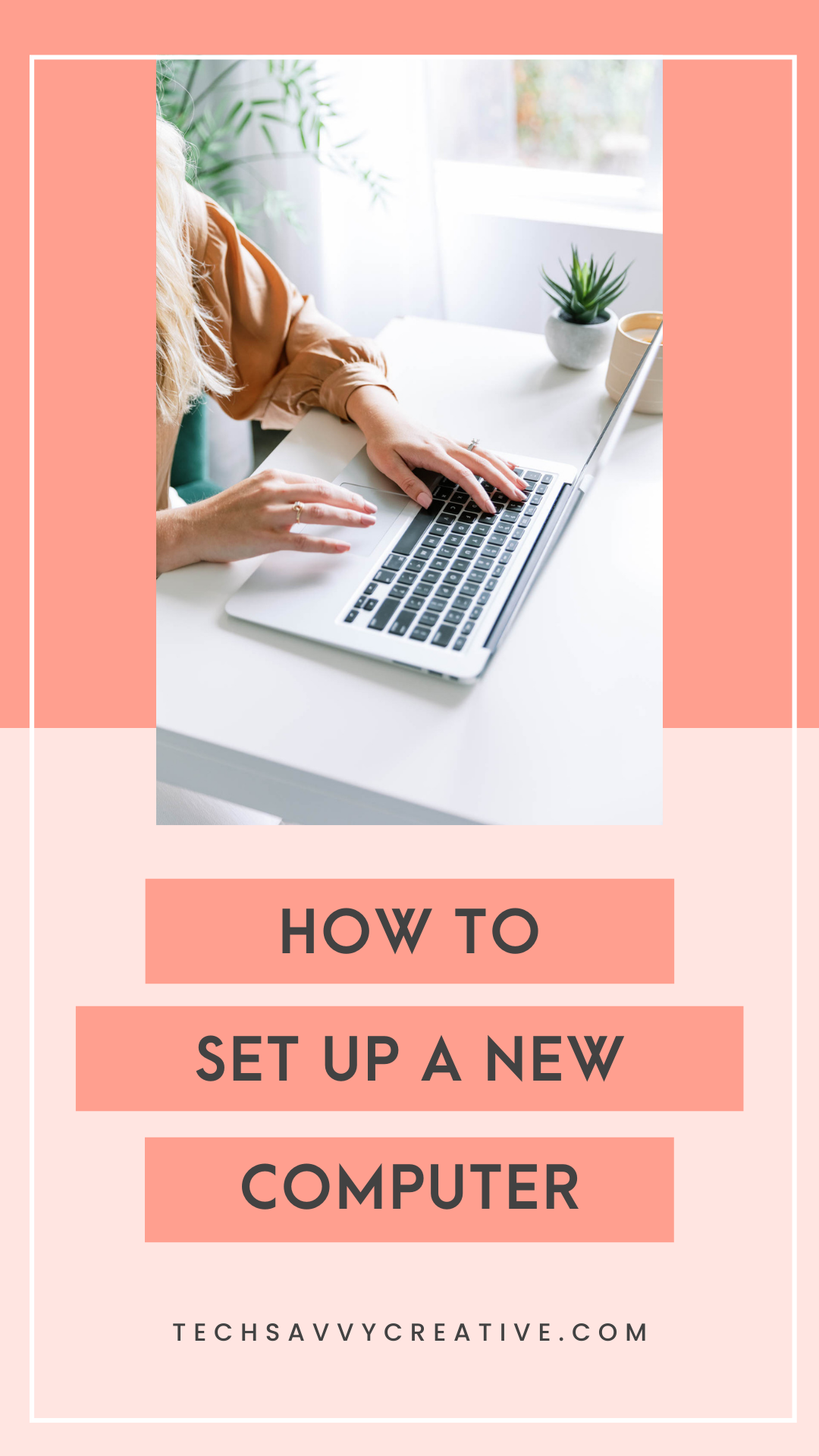 Graphic that says How to Set Up a New Computer