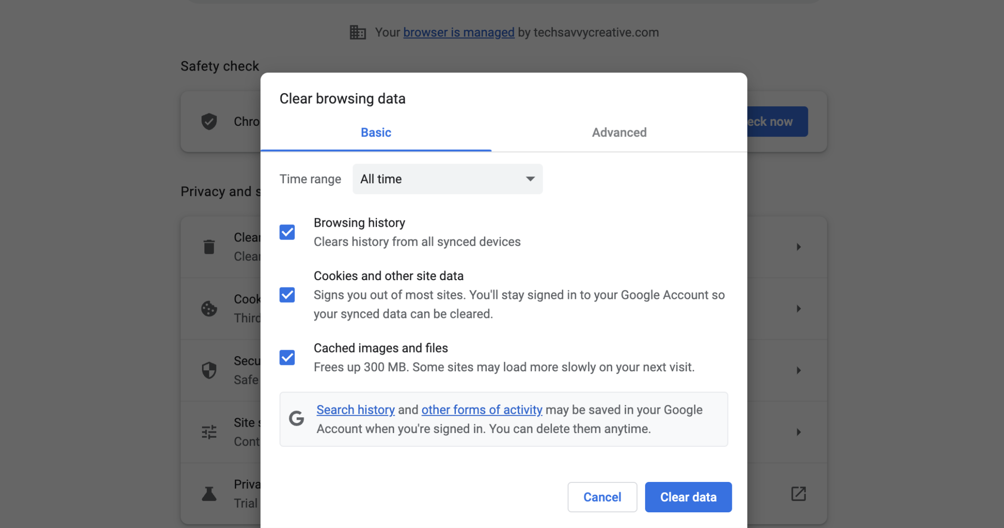 How to Clear History & Cache in Chrome - Tech Savvy Creative